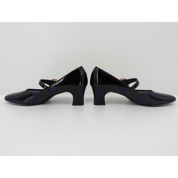 Life Stride Black Patent Mary Jane Heels Size 7 AAA Narrow Strap Vintage - Picture 5 of 8